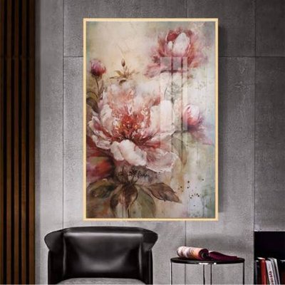 File tranh File gốc in bộ tranh decor treo tường đẹp hoa 5d DC3820 (bản gốc) trang trí văn phòng