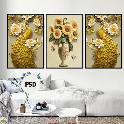 Download file tranh PSD Tranh treo hiện đại DC390 để chỉnh sửa