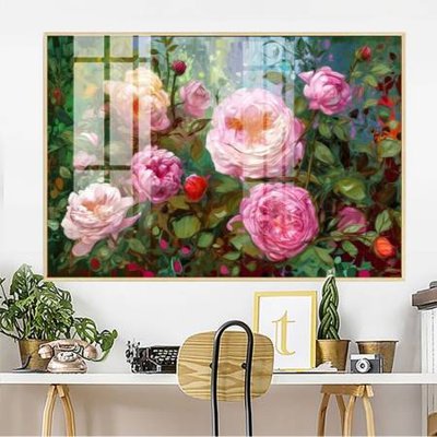 File gốc File gốc in bộ tranh decor treo tường đẹp hoa 5d DC3923 (trang trí) phòng ngủ