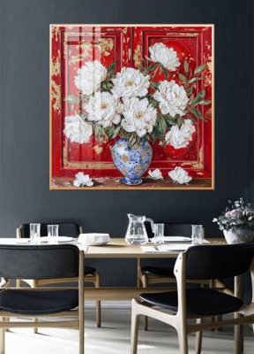 File in mica File gốc in bộ tranh decor treo tường đẹp hoa 5d DC3927 (bản gốc) sắc sảo