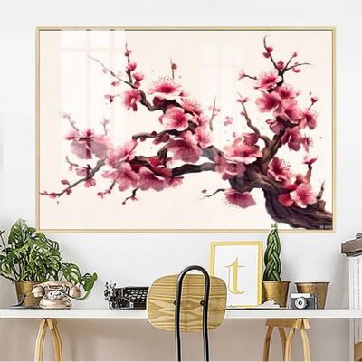 Chi tiết file tranh tráng gương File gốc in bộ tranh decor treo tường đẹp hoa 5d DC3954 (ảnh gốc)