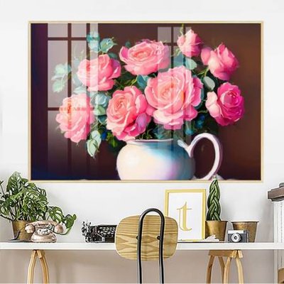 Tải xuống file tranh gốc File gốc in bộ tranh decor treo tường đẹp hoa 5d DC4134 (PSD/TIFF)