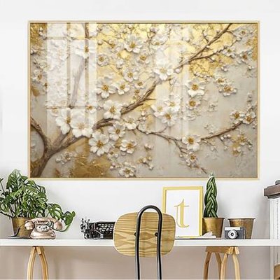 File tranh File gốc in bộ tranh decor treo tường đẹp hoa 5d DC4152 (bản gốc) trang trí văn phòng