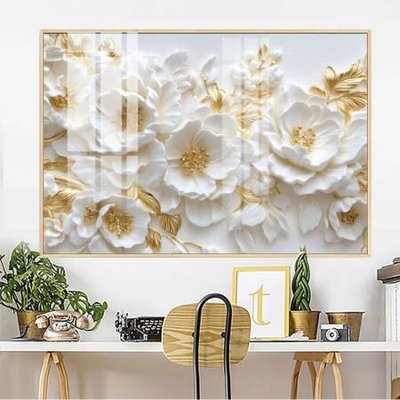 File gốc File gốc in bộ tranh decor treo tường đẹp hoa 5d DC4154 (in 3D) cho trang trí