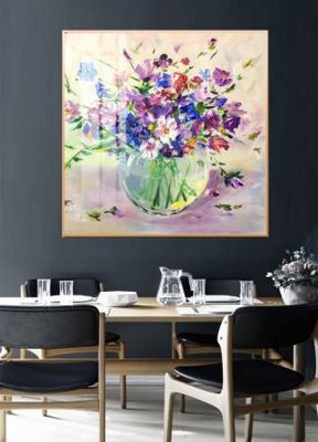 File tranh in mica File gốc in bộ tranh decor treo tường đẹp hoa 5d DC4161 (độ phân giải cao)