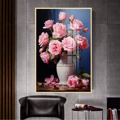 File tranh File gốc in bộ tranh decor treo tường đẹp hoa 5d DC4221 (gốc) in film