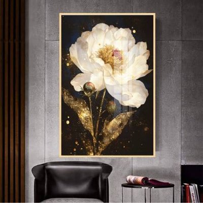 File tranh File gốc in bộ tranh decor treo tường đẹp hoa 5d DC4235 (bản gốc) in canvas