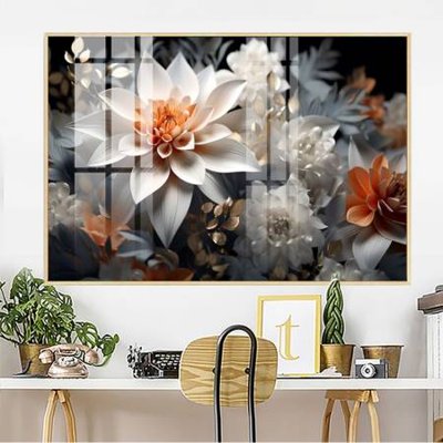 Tải file tranh gốc File gốc in bộ tranh decor treo tường đẹp hoa 5d DC4249 chất lượng cao