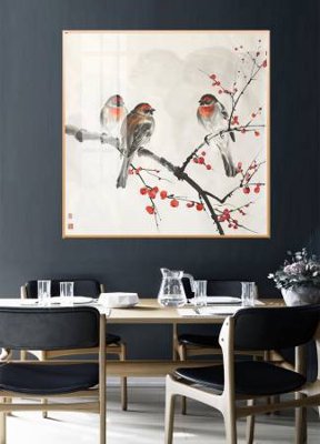 File tranh in tráng gương File gốc in bộ tranh decor treo tường đẹp hoa 5d DC4288 (siêu nét)