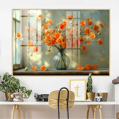 Hình ảnh file gốc File gốc in bộ tranh decor treo tường đẹp hoa 5d DC4330 cho in UV