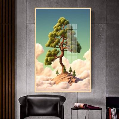 File tranh File gốc in bộ tranh decor treo tường đẹp hoa 5d DC4374 (bản gốc) treo quán cafe