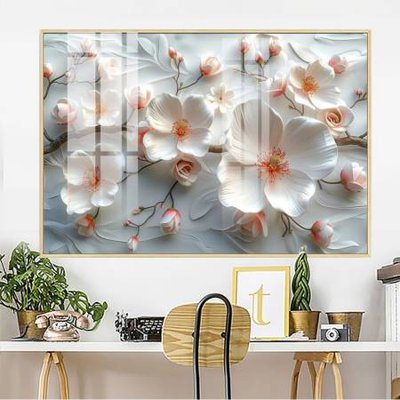 File gốc in ấn File gốc in bộ tranh decor treo tường đẹp hoa 5d DC4479 chất lượng vượt trội