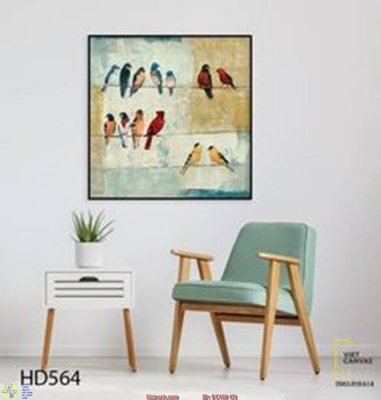 File gốc Tranh treo hiện đại DC460 (in lụa) họa tiết 3D