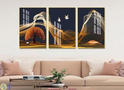 Tải file gốc Tranh treo hiện đại DC4 (in bạt) quảng cáo