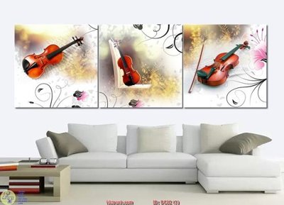 File tranh Tranhbộ ba cây đàn DC82 (ảnh gốc) độc quyền