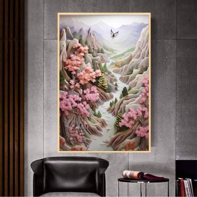 File gốc File gốc file tranh phù điêu 5d treo tường cực đẹp DK4630 (vector) cho in ấn