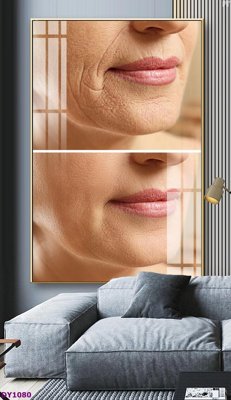 File gốc Tranh trang trí đông y dưỡng sinh spa môi mi DY1080 (cho in 3D) độc đáo