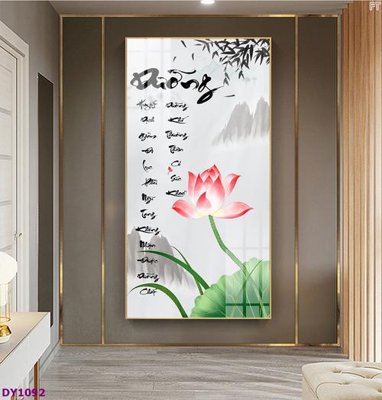 File tranh in trần Tranh trang trí đông y dưỡng sinh spa môi mi DY1092 (ảnh gốc siêu nét)