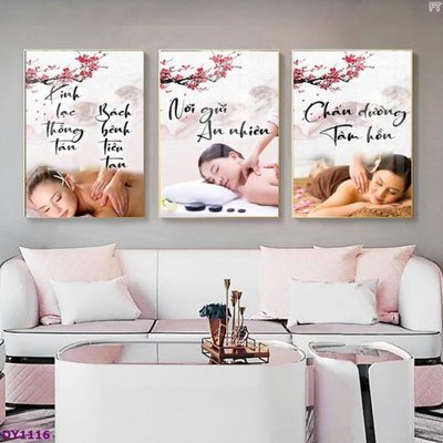Tải về hình ảnh gốc Tranh trang trí đông y dưỡng sinh spa môi mi DY1116 sắc nét