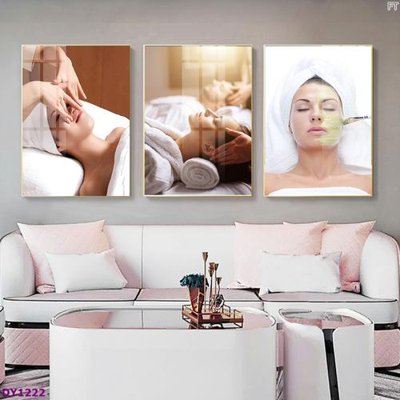 File tranh Tranh trang trí đông y dưỡng sinh spa môi mi DY1222 (gốc) in vải canvas