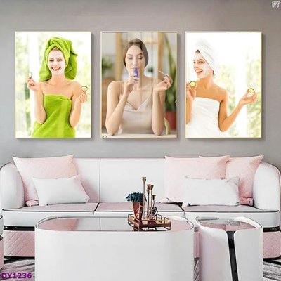 Tải file Tranh trang trí đông y dưỡng sinh spa môi mi DY1236 (gốc) chủ đề hoa sen