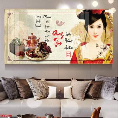 File gốc Tranh trang trí đông y spa môi mi DY209 (thiết kế) cho in ấn