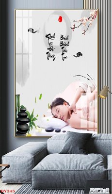 File gốc Tranh trang trí đông y spa môi mi DY245 (thiết kế) cho in ấn