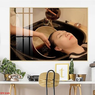 File tranh gốc in trần nhà Tranh trang trí đông y spa môi mi DY246 3D