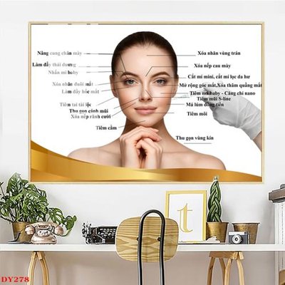 File in ấn chuyên nghiệp Tranh trang trí đông y spa môi mi DY278 (file gốc)
