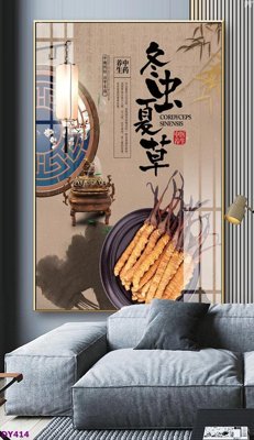 Tải file Tranh trang trí đông y dưỡng sinh spa môi mi DY414 (gốc) chủ đề tôn giáo