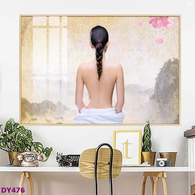 File in lụa Tranh trang trí đông y dưỡng sinh spa môi mi DY476 (phong cảnh) Tranh trang trí đông y dưỡng sinh spa môi mi DY476