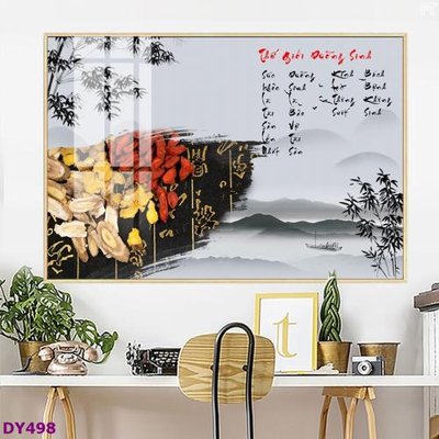 File PSD Tranh trang trí đông y dưỡng sinh spa môi mi DY498 (chất lượng in ấn)