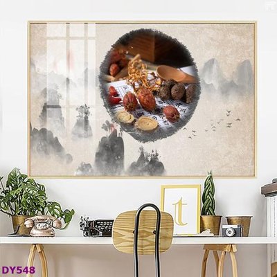 Tải file Tranh trang trí đông y dưỡng sinh spa môi mi DY548 (gốc) chủ đề tâm linh