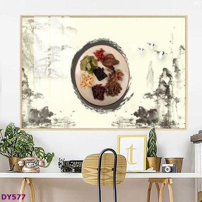 Download file tranh PSD Tranh trang trí đông y dưỡng sinh spa môi mi DY577 để chỉnh sửa