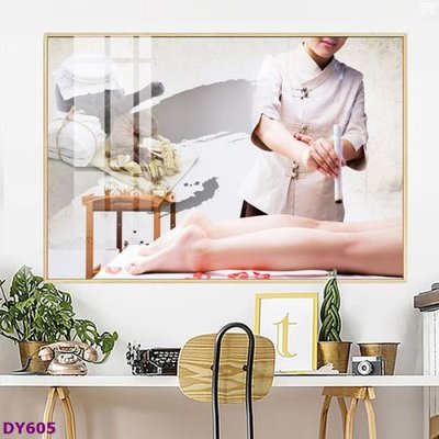 File gốc Tranh trang trí đông y dưỡng sinh spa môi mi DY605 (PNG) không nền chất lượng