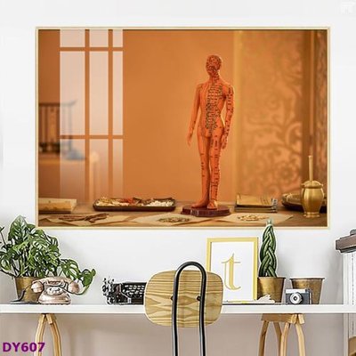 Download file Tranh trang trí đông y dưỡng sinh spa môi mi DY607 (gốc) cho xưởng in