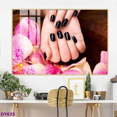 File PSD Tranh trang trí đông y dưỡng sinh spa môi mi DY625 (gốc) nhiều lớp (multi-layer)