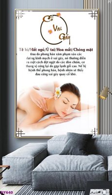 File tranh Tranh trang trí đông y dưỡng sinh spa môi mi DY640 (bản gốc) treo quán cafe