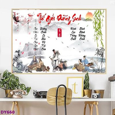 File gốc Tranh trang trí đông y dưỡng sinh spa môi mi DY660 (in mica) cắt laser