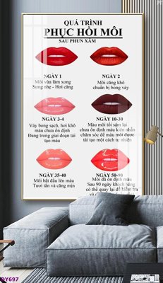 Tải file Tranh trang trí đông y dưỡng sinh spa môi mi DY697 (ảnh gốc) in tranh kính