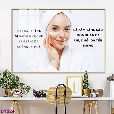 Download file Tranh trang trí đông y dưỡng sinh spa môi mi DY824 (gốc) cho xưởng in