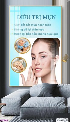 File gốc Tranh trang trí đông y dưỡng sinh spa môi mi DY842 (phiên bản chuẩn) để in ấn