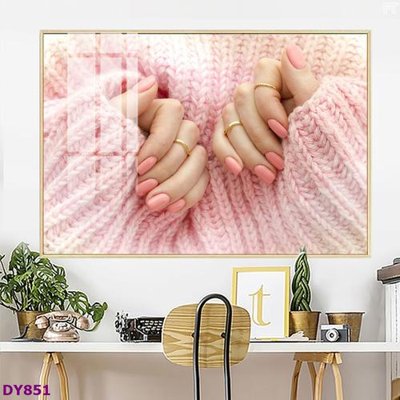 File gốc Tranh trang trí đông y dưỡng sinh spa môi mi DY851 (in ấn) màu sắc trung thực