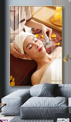 File gốc Tranh trang trí đông y dưỡng sinh spa môi mi DY872 (PNG) nền trong suốt