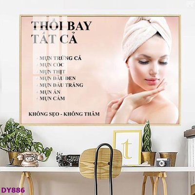 File tranh quảng cáo Tranh trang trí đông y dưỡng sinh spa môi mi DY886 (file gốc) chuyên nghiệp