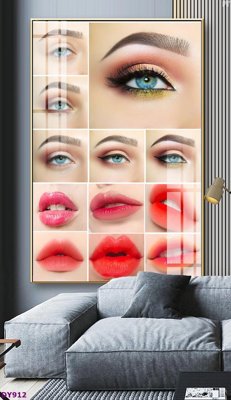 File gốc Tranh trang trí đông y dưỡng sinh spa môi mi DY912 (cho in ấn) độc quyền