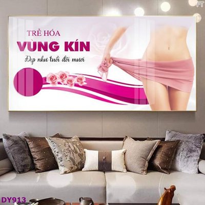 File ảnh Tranh trang trí đông y dưỡng sinh spa môi mi DY913 (gốc) in poster