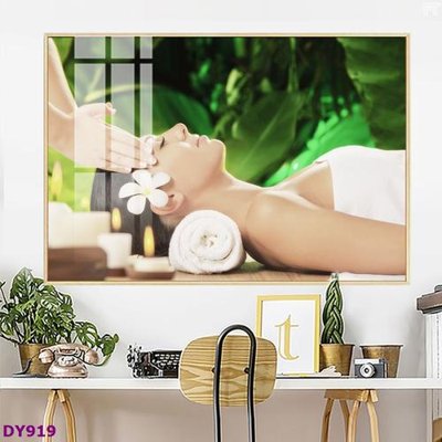 File tranh Tranh trang trí đông y dưỡng sinh spa môi mi DY919 (bản gốc) treo tường