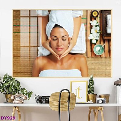File tranh Tranh trang trí đông y dưỡng sinh spa môi mi DY929 (ảnh gốc) in trần 3D