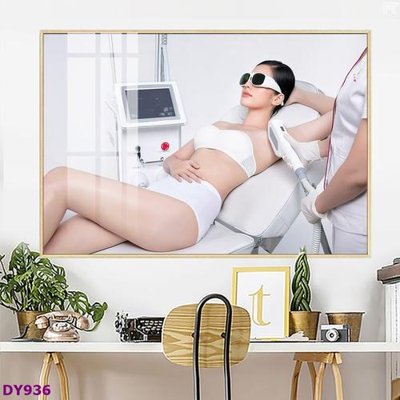 File PSD Tranh trang trí đông y dưỡng sinh spa môi mi DY936 (bản gốc) đã tách nền